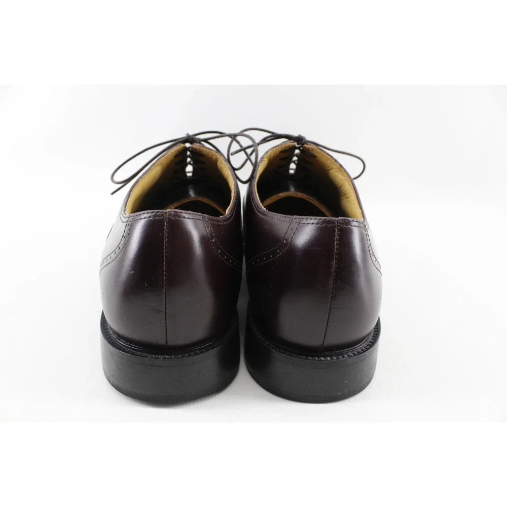 ROCKPORT MEN'S 10.5W BURGUNDY LEATHER LACE UP APM1141E CAP TOE‎ OXFORDS DRESS